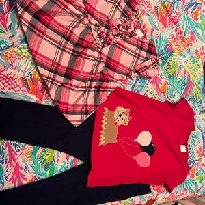 Gymboree outfit pants with two shirts size 5